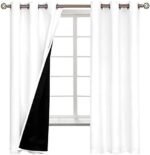 BGment White Blackout Curtains 63 Inch Long - Black Out Curtains for Bedroom Thermal Insulated Curtains for Winter Grommet Total Room Darkening Window Drapes, 2 Panels, 42 x 63 Inch  Home & Kitchen - Color : Navy Blue - Size : 42"W x 54"L (Pack of 2) - Image 8