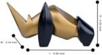 Artarium Abstract Art Rhino Figurine Black & Gold Resin Sculpture for Home, Office Gifts for Women Birthday Unique Gifts for Women Car Dashboard Decor Modern Animal Showpiece Size - 4.52 Inch : Home & Kitchen - Image 6