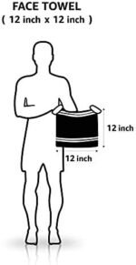 Amazon Basics Soft washcloths set , Absorbent Fade Resistant 100% Cotton washcloths 12-Pack (12" x 12"), Perfect face towels, fingertip towels, Crimson : Beauty & Personal Care - Image 7