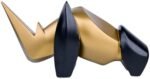 Artarium Abstract Art Rhino Figurine Black & Gold Resin Sculpture for Home, Office Gifts for Women Birthday Unique Gifts for Women Car Dashboard Decor Modern Animal Showpiece Size - 4.52 Inch : Home & Kitchen - Image 3