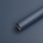 HeloHo 118"X15.7" Solid Blue Wallpaper Matte Textured Peel and Stick Wallpaper Self Adhesive Removable Wall Paper Waterproof Contact Paper for Living Room Bedroom Decor -