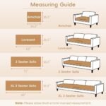 Arfntevss Couch Cover for Dogs Plush Washable Sofa Covers for 3 Cushion Couch Pet Friendly Fuzzy Sofa Slipcovers 3 Seat Anti-Slip Boho Sectional Furniture Protector (Jacquard Plush Gray, 35.5" x 71") : Home & Kitchen - Image 6