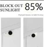 Homechoice Decor Thermal Insulated Blackout Window Curtains, 54" W x 84" L x 2 Panels, Boho Ruched Window Treatments with 3 Rows of Butterfly Flowers, Rustic Rod Pocket Drapes for Room, White (LQ-30) : Home & Kitchen - Image 6