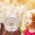 Real 60mm Dandelion Paperweight, Dandelion Resin Crystal Ball with Stand, Office Desktop Home Decor Gift for Dad,Mom,Teacher, Birthday, Wedding Valentine's Mother's Father's Day Gifts : Office Products - Image 2