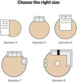 Amazon Basics Fluffy Washable Round Area Rug, Circle Shaggy Carpet for Living Room, Bedroom, Nursery, 4'R, Gray : Home & Kitchen - Image 5