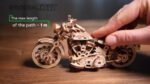 WOODEN.CITY Cruiser V-Twin Motorcycle 3D Puzzles for Adults - Wooden Model Kits to Build - Interactive Wooden Puzzle Motorcycle Kit - Hobbies for Men : Toys & Games - Image 5