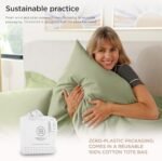 Threadmill American Supima King Size Sheets Set | 656 Thread Count 4 Piece Luxury Bed Sheets for King Size Mattress | 5 Star Hotel Quality Sheets with Elasticized Extra Deep Pocket | Sage Green Sheets : Home & Kitchen - Image 7