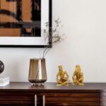 Antique Gold Reading Thinker Statue, Set of 2 Bookshelf Decor Abstract Art Thinker Sculptures, Modern Aesthetic Figurine Home Decoration Ornaments for Living Room Office Shelf Coffee Table Desk Decor : Home & Kitchen - Image 9