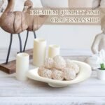 Decorative Bowl, 10 in Fruit Bowl for Kitchen Counter, Ceramic Centerpiece Bowl for Home Decor, Modern Key Tray for Entryway Table, White Candy Bowl for Aesthetic Kitchen, Coffee Table, Minimalist: Home & Kitchen - Image 5