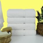 Chakir Turkish Linens | Hotel & Spa Quality 100% Cotton Premium Turkish Towels | Soft & Absorbent (4-Piece Bath Towels, White) : Home & Kitchen - Image 2
