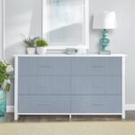 Grasscloth Peel and Stick Wallpaper Grey Blue 15.74" X 118.11" Fabric Textured Self-Adhesive Contact Paper Removable Vinyl Wall Paper Grass Cloth Linen Wallpapers for Bathroom Bedroom Cabinets Desk - - Image 2