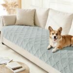 Arfntevss Couch Cover for Dogs Plush Washable Sofa Covers for 3 Cushion Couch Pet Friendly Fuzzy Sofa Slipcovers 3 Seat Anti-Slip Boho Sectional Furniture Protector (Jacquard Plush Gray, 35.5" x 71") : Home & Kitchen