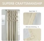 Homechoice Decor Camel Blackout Curtains with Handmade Ruffles, Butterfly Flower Embellishments for Thermal Insulated Room Darkening Drapes, 42" W x 63" L (Pair) for Bedroom, Living Room (LQ-37) : Home & Kitchen - Image 7