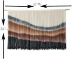 Flber Macrame Wall Hanging Macrame Wall Decor Large-Scale Tie-Dye Tapestry Living Home Room Wall Decor 57" Wx 35" L : Home & Kitchen - Image 5