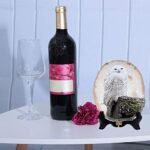 mookaitedecor Natural Agate Slice Art Print Snowy Owl Table Display with Wooden Stand, Irregular Agate Geode Stone Figurine for Office & Home Decoration : Home & Kitchen - Image 4