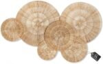 CHI AN HOME Wicker 23 Inch Jute Wall Decor Baskets, Set of 6 Extra Large Woven Jute Wall Plates, 23",21",15",13",12,10", Decorative Baskets for Wall Arts, Wall Hanging for Bedroom, Living Room, Office : Home & Kitchen