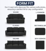 PAULATO BY GA.I.CO. Sofa Slipcover - Stretch Couch Cover - Stylish Cushion Sofa Cover - Soft Polyester Fabric Slip Cover - 1-Piece Form Fit Washable Protector for Pet - Microfibra - Blush Taupe : Home & Kitchen - Image 6