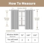 LAMIT Natural Ivory Linen Semi Sheer Curtains 84 inch Length, Cream Light Filtering Soft Thick Neutral Living Room Drapes with Bronze Grommet for Bedroom/Farmhouse, 2 Panels, 52 x 84 Inch : Home & Kitchen - Image 7