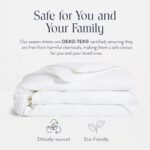 Brooklinen Luxury Sateen Duvet Cover - 100% Cotton, Full/Queen Size in White with Extra-Long Corner Ties and Button Closure | Best Luxury Sheets : Home & Kitchen - Image 4