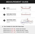 HOOBUY Printed Sofa Cover Stretch Couch Covers Sofa Slipcovers for 2 Cushion Couch and Loveseat with Two Free Pillow Case 02#(2 Seater/Loveseat) : Home & Kitchen - Image 5