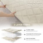CYCMACO Fuzzy Pet Couch Covers for Dogs Washable, Non Slip Couch Covers for 2 Cushion Couch Pet Friendly, Thick Soft Loveseat Covers, Dog Couch Cover Protector Couches Mat (27.6" X 59", Beige) : Home & Kitchen - Image 6