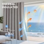 Joydeco Blackout Curtains for Bedroom - Nature Linen 84 Inch Long 100% Light Blocking 2 Panels Set, Rod Pocket & Back Tabs Living Room Drapes, Thermal Insulated Room Darkening Window Curtains : Home & Kitchen - Image 4