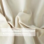 Homechoice Decor Camel Blackout Curtains with Handmade Ruffles, Butterfly Flower Embellishments for Thermal Insulated Room Darkening Drapes, 42" W x 63" L (Pair) for Bedroom, Living Room (LQ-37) : Home & Kitchen - Image 3