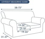 hyha Couch Cover, Loveseat Covers, Floral Pattern, Stretch, Printed, 3 Pieces, Sofa Slipcovers, for 2 Separate Cushion Couch Sofa, Washable Furniture Protector for Dogs(Loveseat, Paisley Floral) : Home & Kitchen - Image 6