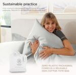 Threadmill Luxury Supima Cotton Sheets, 1200 Thread Count Soft 100% Cotton Sheets for King Size Bed, 4 Pc Light Grey King Bed Sheets Set, 5-Star Hotel Quality with Elasticized Deep Pocket King Sheet : Home & Kitchen - Image 7