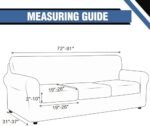 BoSofMIT Stretch Sofa Slipcover Set for 3 Cushion Couch Sofa — Floral Print Couch Cover, Pet and Child-Friendly Furniture Sofa Covers,with Elastic Bottom : Home & Kitchen - Image 7