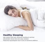 LANE LINEN Twin XL Sheet Sets – 450 Thread Count 100% Cotton Sheets, Cooling Sateen Weave, 15” Deep Pocket Fully Elasticized Fitted Sheet, Premium Dorm Room Bedding, White : Home & Kitchen - Image 7