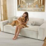 CYCMACO Fuzzy Pet Couch Covers for Dogs Washable, Non Slip Couch Covers for 2 Cushion Couch Pet Friendly, Thick Soft Loveseat Covers, Dog Couch Cover Protector Couches Mat (27.6" X 59", Beige) : Home & Kitchen - Image 9