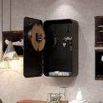 Abdurey Retro Old Telephone Wall Clock with Hidden Safe, Battery Operated Quartz Metal Wall Clocks, Large Rectangular Vintage Decor Clocks, for Farmhouse, Living Room(16" H x 12" W x 4" D) : Home & Kitchen - Image 5