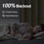 FMFUNCTEX 100% Blackout Curtains Ivory Gold Tree for Living Room, Curtains 84 Inches Long Foil Branch Patterned Panels for Bedroom, Thermal Insulated Drapes Home Office Grommet Top 2 Panels : Home & Kitchen - Image 4