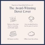 Brooklinen Luxury Sateen Duvet Cover - 100% Cotton, Full/Queen Size in White with Extra-Long Corner Ties and Button Closure | Best Luxury Sheets : Home & Kitchen - Image 3