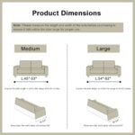 WONGS BEDDING Stretch Velvet Sofa Slipcover, Cushion Couch Cover with Skirt, Pet Friendly Durable Washable Stretchable, Easy Fit Universal Furniture Protector, (45"-53",Brown) : Home & Kitchen - Image 5