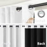 BGment White Blackout Curtains 63 Inch Long - Black Out Curtains for Bedroom Thermal Insulated Curtains for Winter Grommet Total Room Darkening Window Drapes, 2 Panels, 42 x 63 Inch  Home & Kitchen - Color : Navy Blue - Size : 42"W x 54"L (Pack of 2) - Image 6