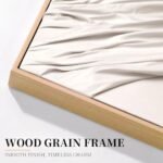 Artists' Handicraft, 3D Large Hand Painted Abstract Wall Art, Fabric Textured Artwork, Luxury Boho Modern Beige Wall Decor for Living Room Bedroom Hallway Office, Landscape, 30x30Inches x 2pcs: Posters & Prints - Image 5