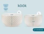 KooK Ceramic Mixing Bowls, Nesting Set of 4, Embossed Kitchen Dishware, Prep, Serving, Gift, Microwave and Dishwasher Safe, 20/44/98/145 oz, Narbonne Collection (Ivory): Home & Kitchen - Image 7