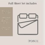 Pointehaven Bedding 4 Pieces Full 100% Cotton Percale Sheets- Printed Bed Sheet & Pillowcase Sets- Soft Cotton Bed Sheets Set- Fits Mattress 19 inches Deep Pocket (Full, Cypress) : Home & Kitchen - Image 7
