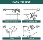 Grasscloth Peel and Stick Wallpaper Grey Blue 15.74" X 118.11" Fabric Textured Self-Adhesive Contact Paper Removable Vinyl Wall Paper Grass Cloth Linen Wallpapers for Bathroom Bedroom Cabinets Desk - - Image 9