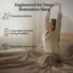 Cloud Scape Linen 100% Egyptian Cotton Sheets King Size, 4 Pieces Breathable and Naturally Cooling Bedding Set, Long-Staple Cotton for Lasting Softness, Deep Pocket Fitted up to 16” King Sheet, Taupe : Home & Kitchen - Image 4