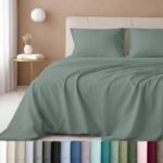 CALIFORNIA DESIGN DEN 5-Star Hotel 600 Thread Count 100% Cotton, Soft & Smooth Queen Sheet Set with Deep Pockets, Quality Beats Egyptian Cotton Claims (Sage Green) : Home & Kitchen