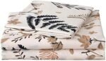 JSD Boho Floral Printed Sheet Set Queen Size 4 Piece, Soft Botanical Pattern Microfiber Sheets Extra Deep Pocket : Home & Kitchen