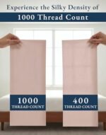 100% Egyptian Cotton King Bed Sheets – Premium 1000 Thread Count Silky Sateen Sheet for All Season Comfort, 15" Deep Pocket King Sheets Set, OEKO-TEX Certified, Durable & Machine Washable - Sepia Rose : Home & Kitchen - Image 4