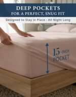 100% Egyptian Cotton King Bed Sheets – Premium 1000 Thread Count Silky Sateen Sheet for All Season Comfort, 15" Deep Pocket King Sheets Set, OEKO-TEX Certified, Durable & Machine Washable - Sepia Rose : Home & Kitchen - Image 6