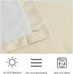 Homechoice Decor Camel Blackout Curtains with Handmade Ruffles, Butterfly Flower Embellishments for Thermal Insulated Room Darkening Drapes, 42" W x 63" L (Pair) for Bedroom, Living Room (LQ-37) : Home & Kitchen - Image 5