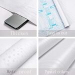 Heroad Peel and Stick Wallpaper Wood Contact Paper Wood Wallpaper White Wood Grain Contact Paper Thicken Textured for Cabinets and Drawers Countertops Waterproof Self Adhesive Vinyl 17.5" x 78.7" - - Image 5