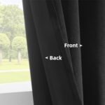 Joydeco Black Velvet Curtains 90 inch Length 2 Panels, Luxury Blackout Rod Pocket Thermal Insulated Window Curtains, Super Soft Room Darkening Drapes for Living Dining Room Bedroom,W52 x L90 inches : Home & Kitchen - Image 4