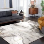 SAFAVIEH Craft Collection Area Rug - 8' x 10', Grey & Gold, Modern Abstract Design, Non-Shedding & Easy Care, Ideal for High Traffic Areas in Living Room, Bedroom (CFT877F) : Patio, Lawn & Garden - Image 8